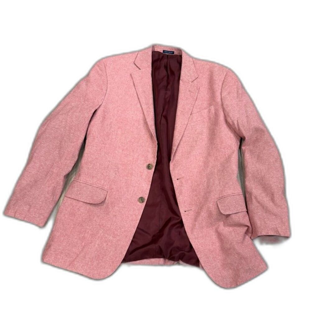 Stafford Pink Textured Sport Coat Blazer 44R NWOT